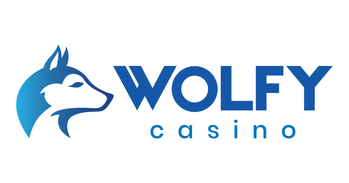 Wolfy casino logo on white background