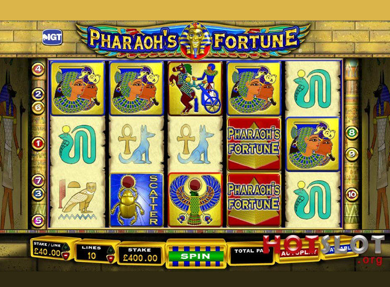 More details on pharoahs fortune slot game