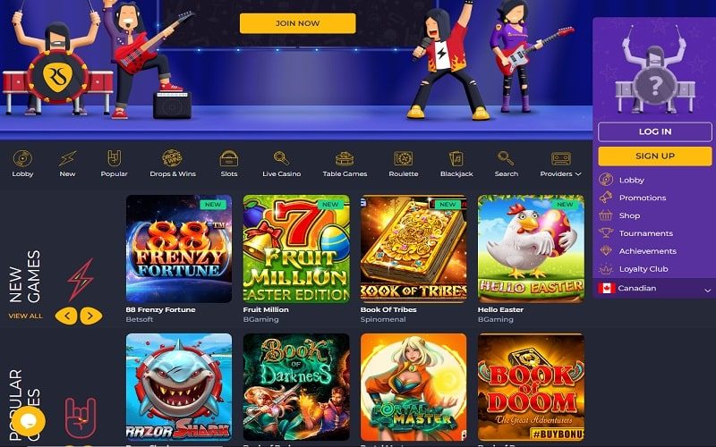 Casino games to play at Rolling Slots Canada