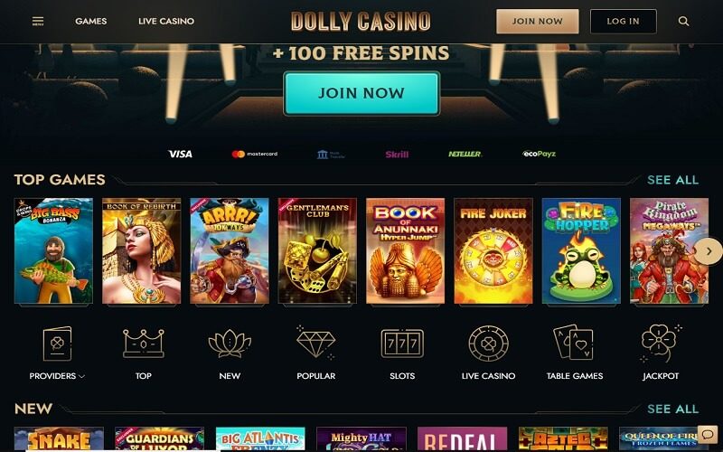 Top games to play at Dolly casino Canada