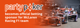 PartyPoker becomes official betting sponsor for McLaren Racing F1 team