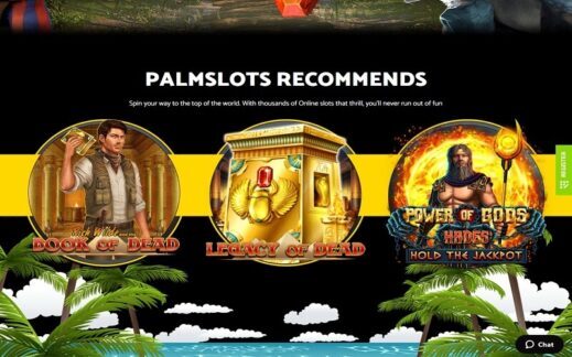 Games recommended to play at Palmslots casino Canada