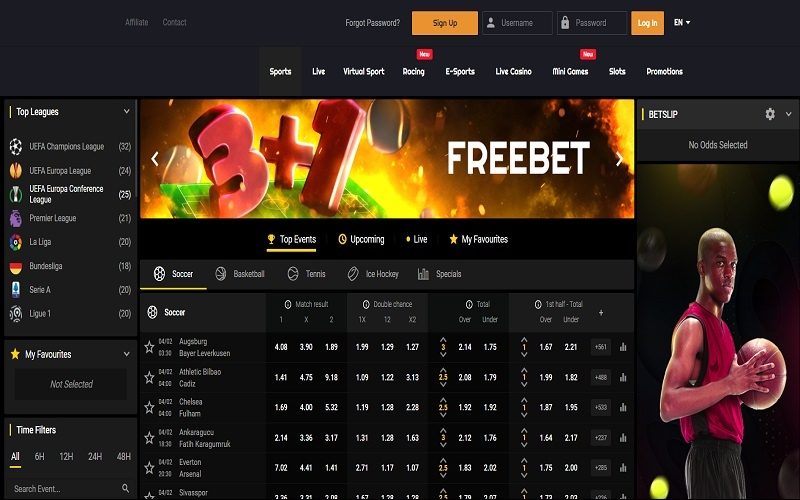 Freshbet casino sportsbook section