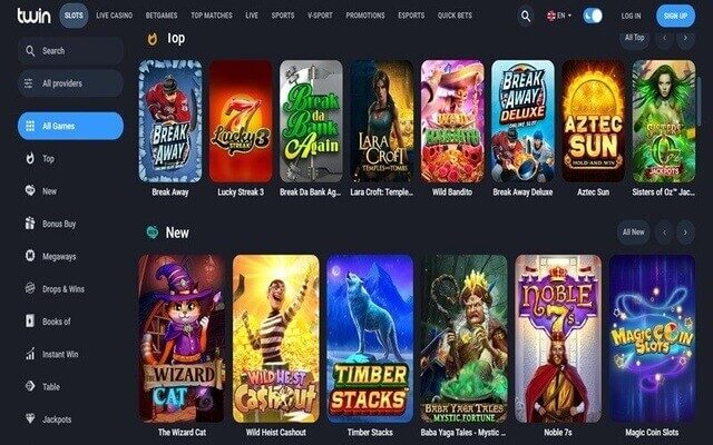 Top games at Twin casino