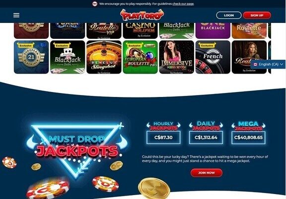 Playtoro Casino Review Canada