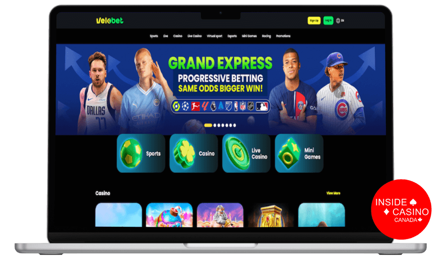 velobet casino homepage
