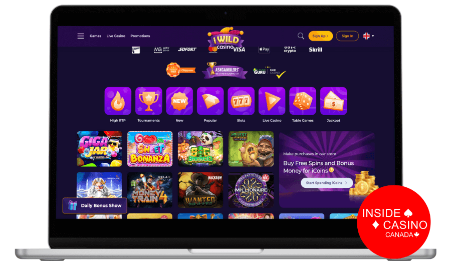 iwild casino popular games