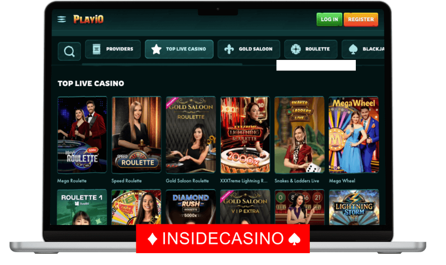 live casino games at playio