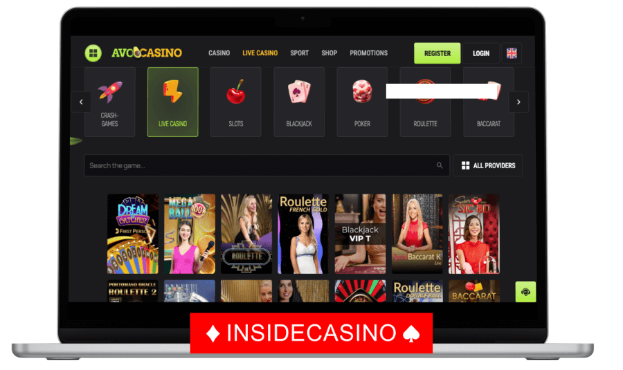 avocasino live casino games