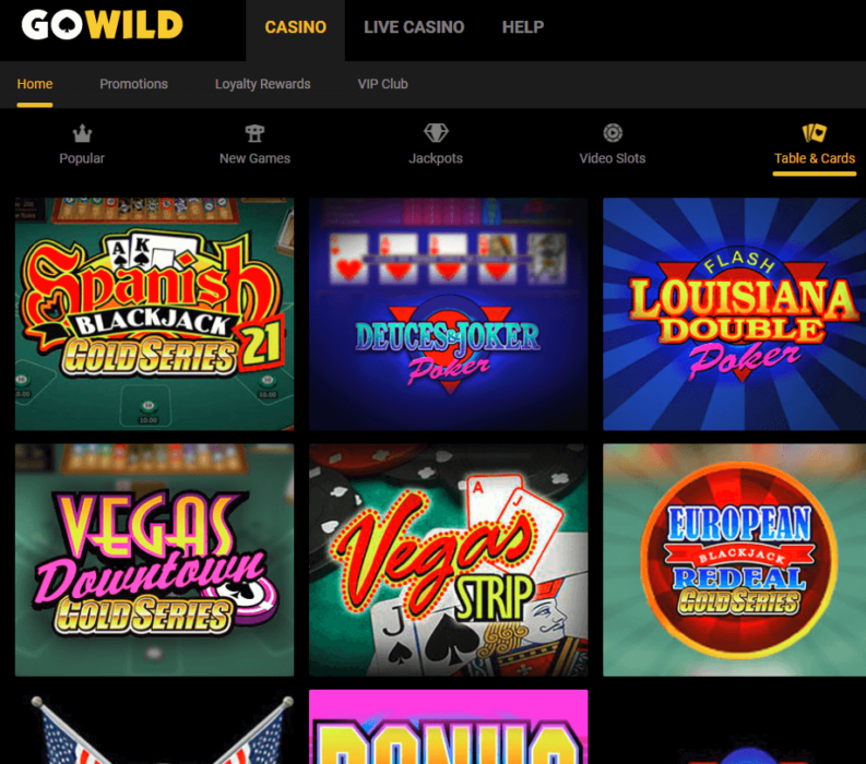 GoWild Casino review