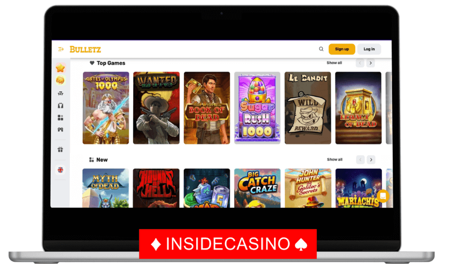 bulletz casino games