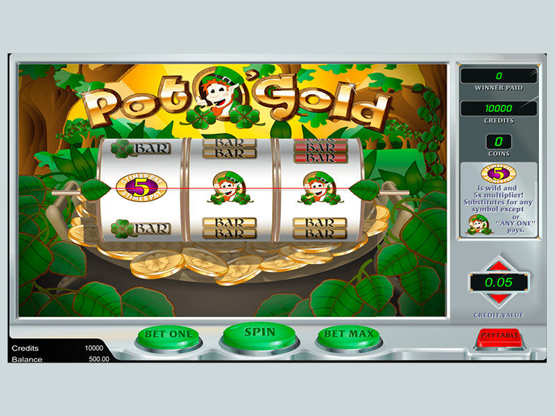 Pot o gold slot game reels view ca