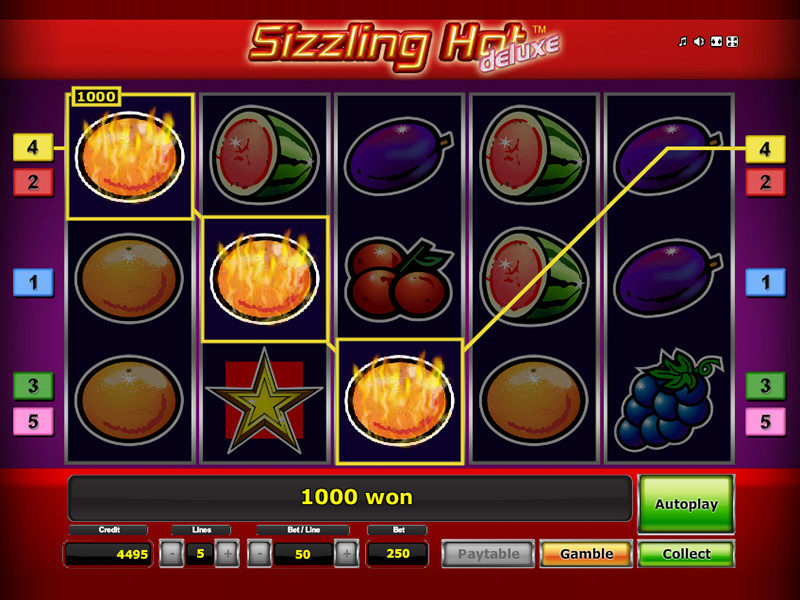 More details on sizzling hot slot game