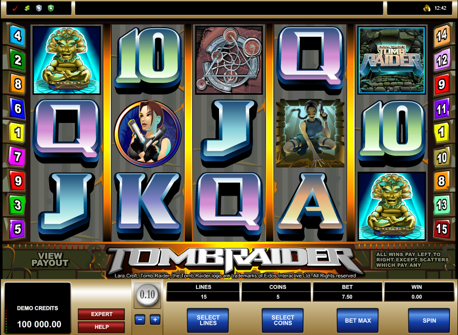 More details on tomb raider slot game