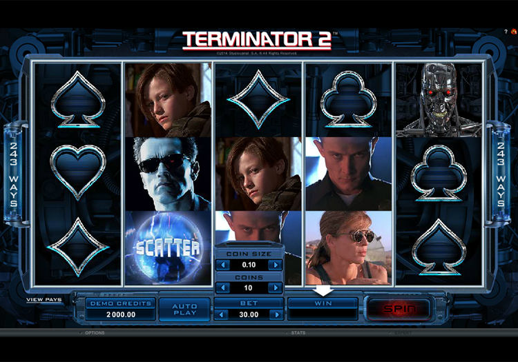 More details on terminator 2 slot game