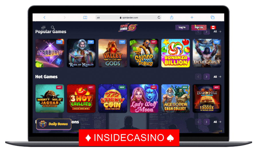 spinlander casino games