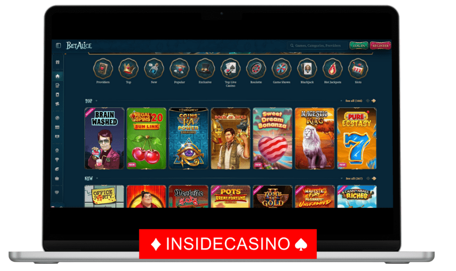 Betalice games lobby