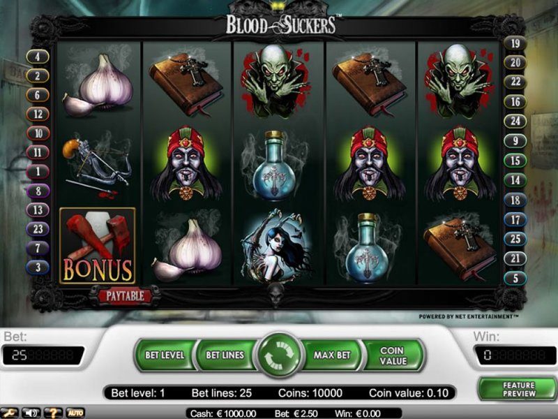 More details on blood suckers slot game