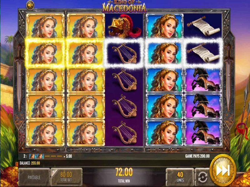 More details on king of macedonia slot game
