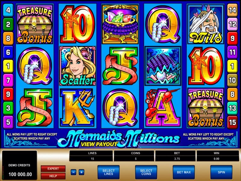 Mermaids millions slot review microgaming reels