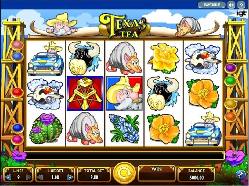 Texas tea slot game by igt reels view ca