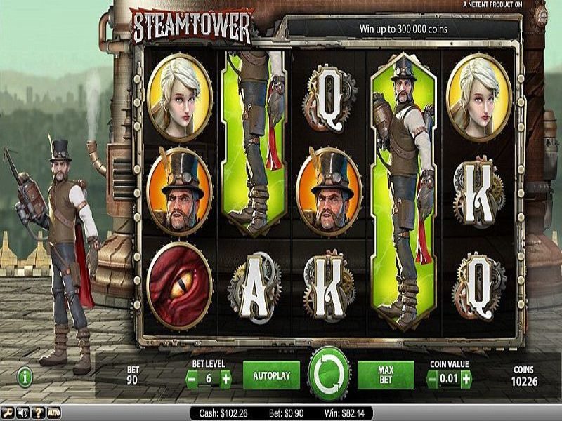 Steam tower slot game by netent reels view ca