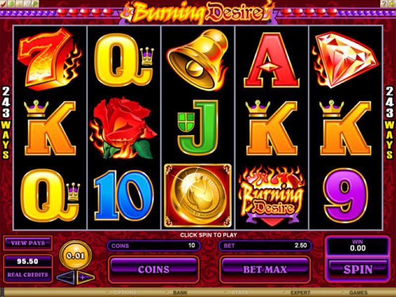 Burning desire slot microgaming reels