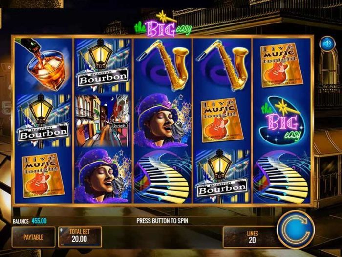 The big easy slot igt reels