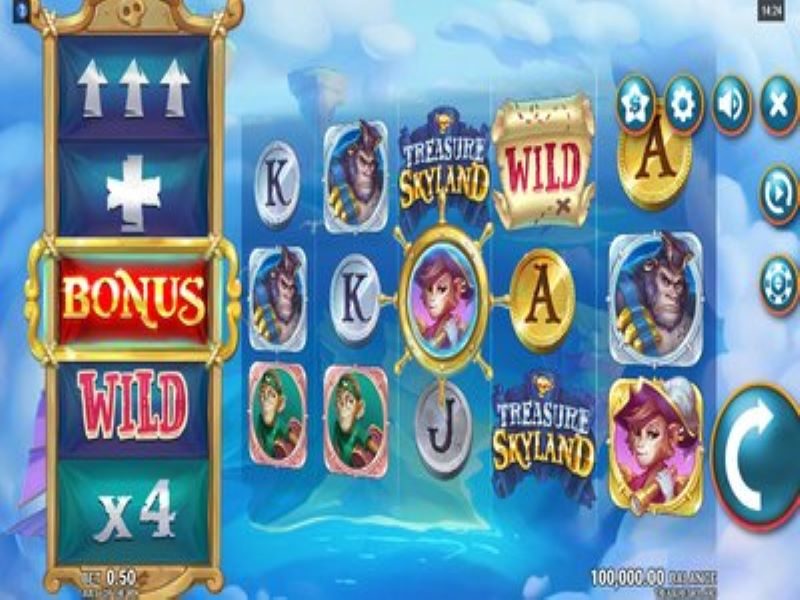 More details on treasure skyland slot game