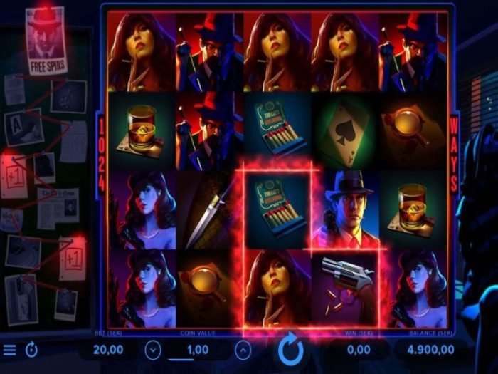 More details on cash noire slot game