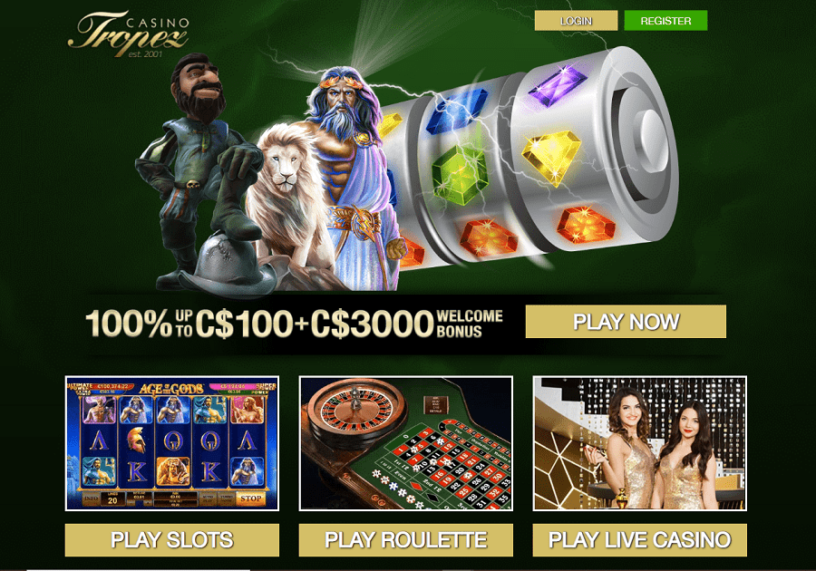 Casino Tropez screenshot Canada