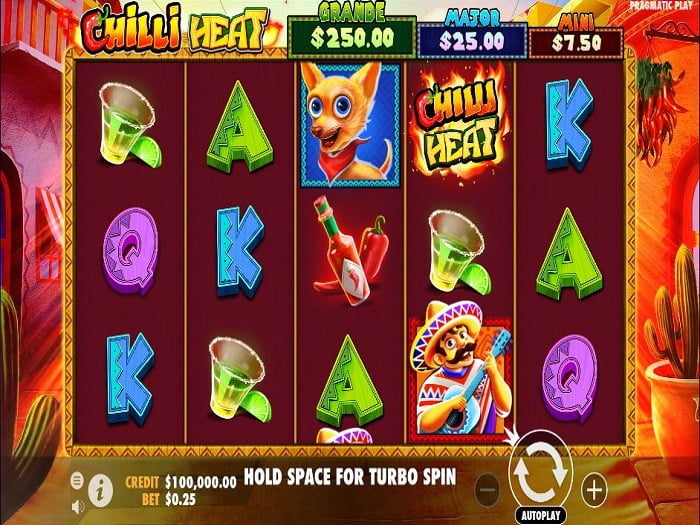 More details on chilli heat slot game