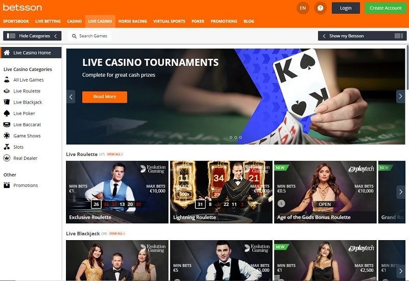 betsson casino review Canada