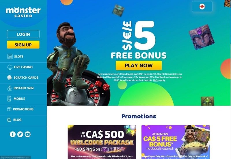 monster casino review Canada