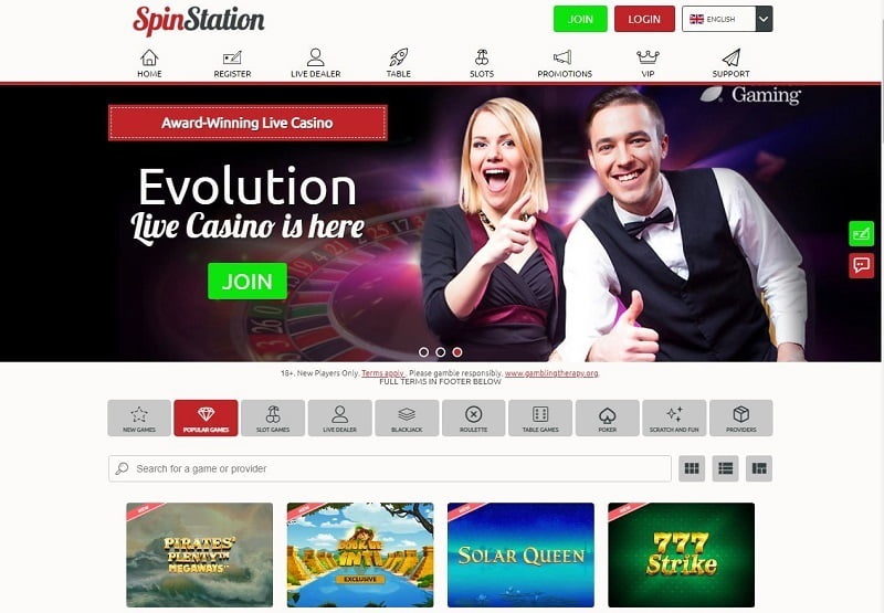 Spin Station Casino online slot games Canada