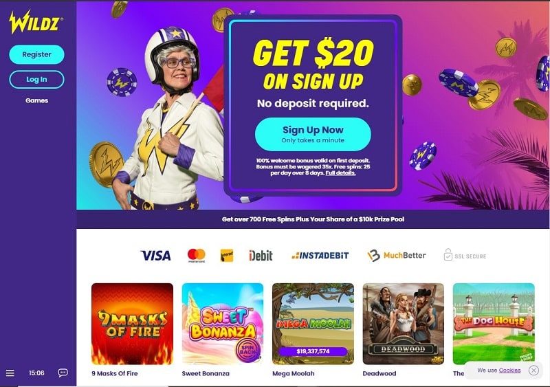 wildz casino Canada