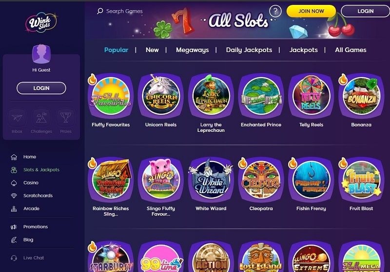 Wink Slots Casino Canada