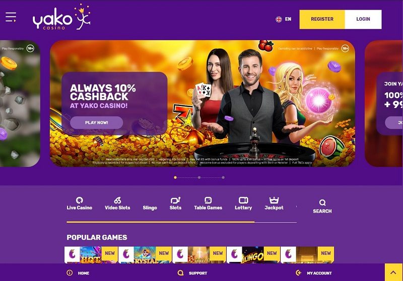 Yako Casino online slots games Canada