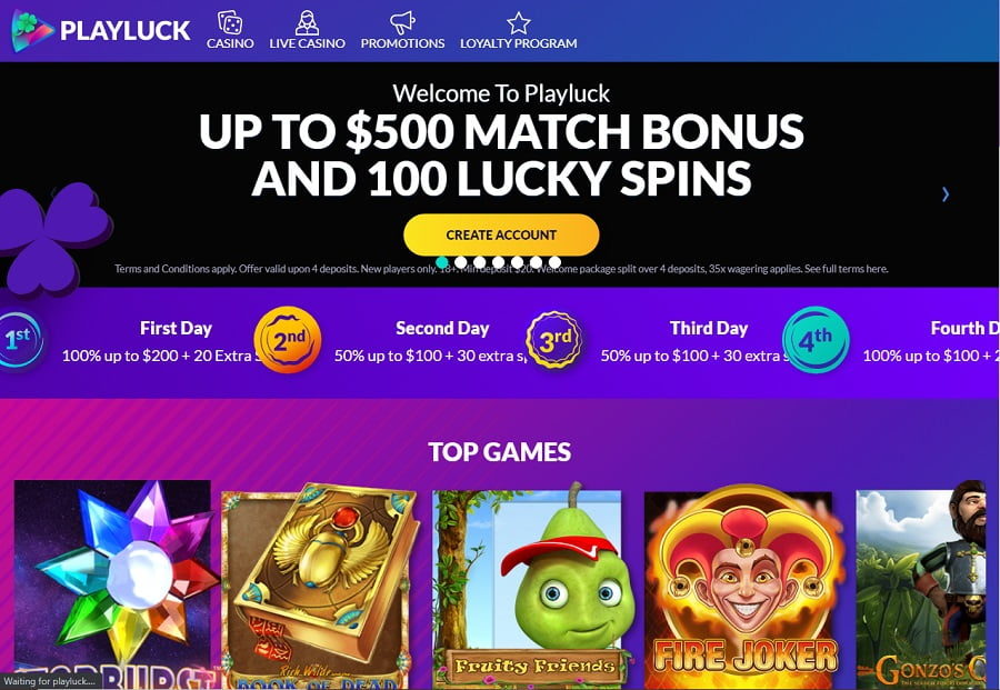 PlayLuck Casino online Canada
