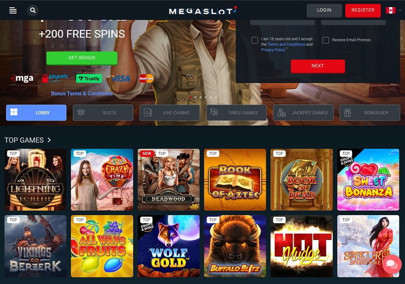 Mega Slot Casino online slot games Canada
