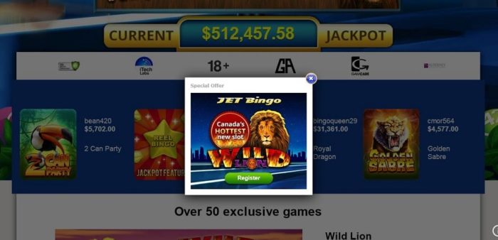 Jet Bingo online bingo games and slots in Canada
