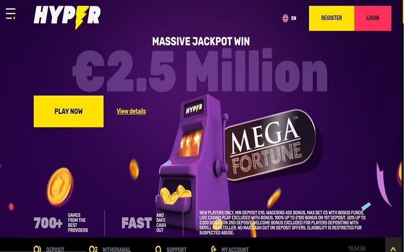 hyper-casino-homepage