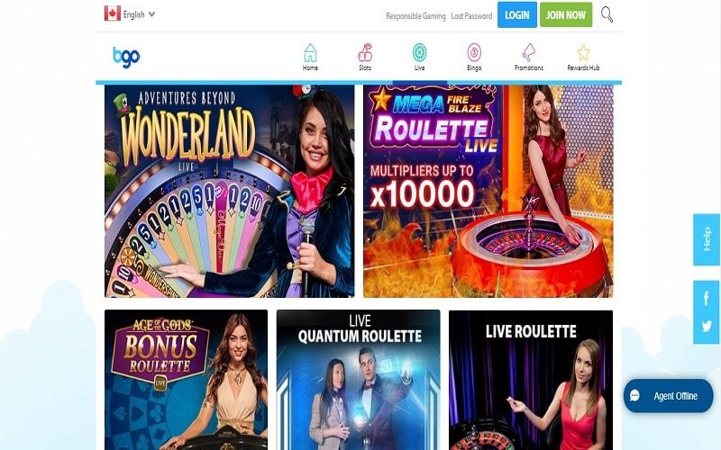 Top live casino games to play at BGO Casino in Canada